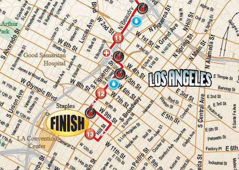Rock 'n' Roll Half-Marathon Map