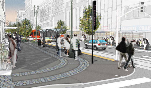 Broadway Streetscape Rendering