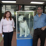 Jazz, the dog, and Oscar