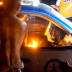 Taxi Torched on Flower
