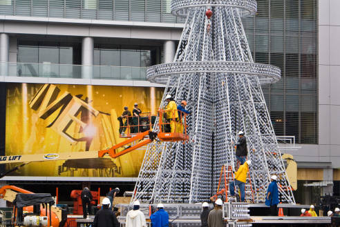 Christmas Prep at L.A. Live