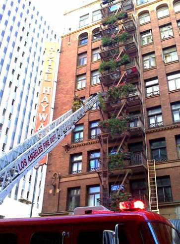 Hayward Hotel with LAFD Response