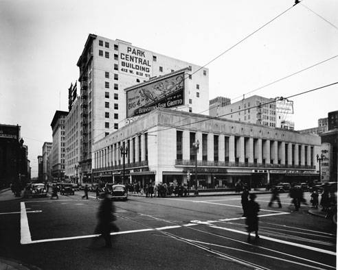Southeast corner, 6th & Olive